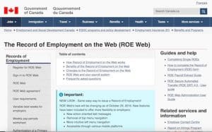 Employment Insurance Documents (ROE)